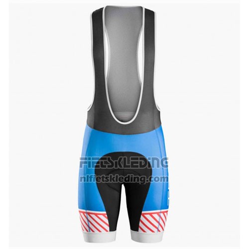 2016 Fietskleding Trek Bontrager Wit en Blauw Korte Mouwen en Koersbroek